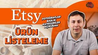 Etsy Adım Adım Ürün Listeleme Fotoğraflar Başlık ve Açıklama