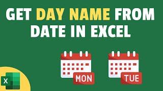 Get the Day Name from Date in Excel 3 Easy Ways