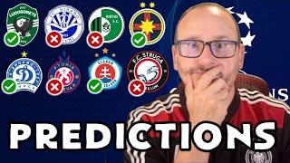 202425 Champions League Qualifying 1st Round - 1st Leg Predictions