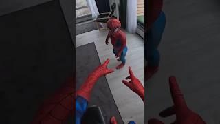 LITTLE-SPIDEY VS Team SPIDER-MAN  #spidermom #spiderman #littlespidey