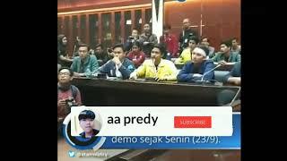 Virall  Video mahasiswa teriak tidak percaya DPR di hadapan anggota dewan di gedung DPR RI