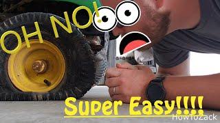 How to change a lawn mower tire *EASIEST*