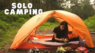pertama kali solo camping hutan pinusparno sendiri waktu malam️ - Bedengan Malang
