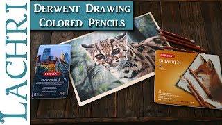 Derwent Drawing Colored Pencil Review & Demo w Procolour - Lachri