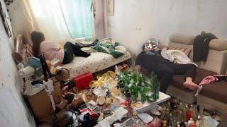 A lazy wife and an alcoholic husband have collectively turned their home into this mess.CleanWithMe