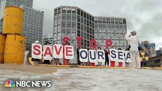 Fukushima radioactive water release prompts protests around Asia