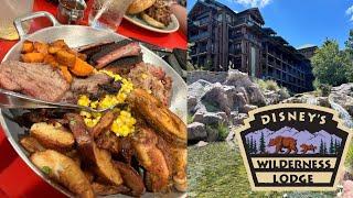 Eating at the Whispering Canyon Cafe - Disneys Wilderness lodge 2023