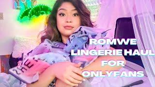 ROMWE LINGERIE HAUL FOR ONLYFANS