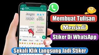 How to Turn Text into Stickers on WhatsApp