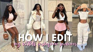 How I edit my VIRAL Instagram pictures  STEP BY STEP TUTORIAL