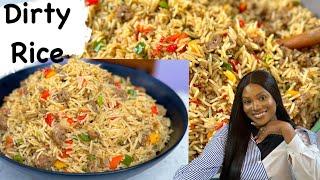 How to make Dirty Rice for beginners  Minced Meat Rice  dinner recipe