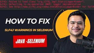 How To Fix Failed to load class org.slf4j.impl.StaticLoggerBinder In Selenium