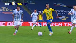 NEYMAR ENFRENTANDO A ARGENTINA NA FINAL DA COPA AMÉRICA DE 2021  Neymar vs Argentina 10072021