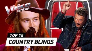 COUNTRY Blind Auditions that make The Voice CHAIRS spin like crazy