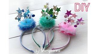 Kanzashi Christmas headband