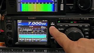YAESU FT991A FACTORY RESET - Enable Waterfall & ADD call.sign C4FM