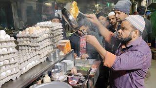 Indias Fastest Omelet Making  Bread Cheese Omelette  Indian Street Food