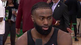 Jaylen Brown joins the NBA TV talks Game 2 WIN Postgame Interview 