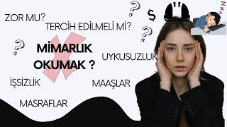 MİMARLIK OKUMAK? Artık Mantıklı mı? Zorluklar ve Hayal Kırıklığı #mimarlık #mimarlıkfakültesi