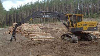 Volvo EC250DL Forestry Carrier product walk around