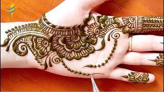 Latest Henna Eid Mehndi design - Beautiful Henna Design - نقش حناء العيد سهل