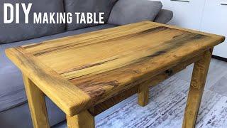 Ahşap masa yapımı  Making a table  Wooden table diy  How to make a wooden table