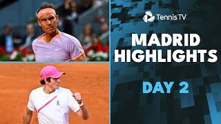 Nadal Opens Campaign Fonseca Eyes Maiden Masters 1000 Win  Madrid 2024 Highlights Day 2