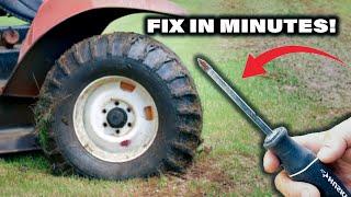 How to fix a flat tire - with a screwdriver