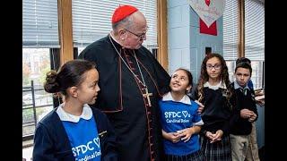 Cardinal Dolan Visits St. Frances de Chantal School in the Bronx