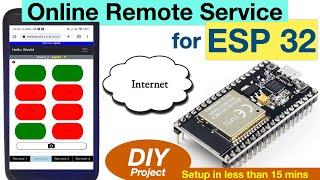 Online Web Remote for ESP32 microcontrollers  DIY IOT Project