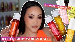 BATH & BODY WORKS BODYCARE HAUL  SOL DE JANEIRO FRAGRANCE MIST DUPES?  AMY GLAM 