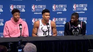 Giannis Antetokounmpo Postgame Interview - Team LeBron vs Team Giannis  2019 NBA All-Star Game