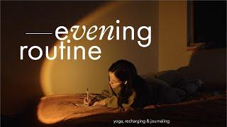 my evening routine  recharging yoga & journaling