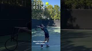 Mens 4.5 Serve and volley tennis