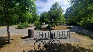 Cape Cod Rail Trail Northbound from the Rotary. Time Lapse August 2022