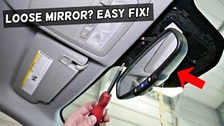 REAR VIEW MIRROR VIBRATES LOOSE. HOW TO FIX LOOSE MIRROR THAT VIBRATES