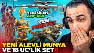 YENİ ALEVLİ MUMYA SETİ PUMA PET VE YENİ SİLAH AMP-DSR EFSANE ZOMBİ MODU GERİ DÖNDÜ  PUBG MOBILE