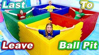 Playing Last To Leave Lego Ball Pit