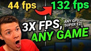 Your GPU Bad?? This TRIPLES Your FPS - ULTIMATE GUIDE to Lossless Scaling Frame Generation