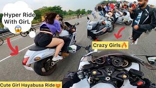 Girls Asking For Bike RideHyper ride with girl Training Back workout️