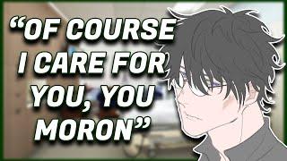 ASMR Tsundere Boyfriend Rushes by Your Side M4F Angry Worried Argument Protective Fight