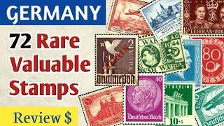 Most Expensive Stamps Of Germany - Part 4  72 Rare Unique German Empire Philately