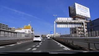 首都高速都心環状線  三宅坂JCT - 両国JCT  7号小松川線へ 車載動画 201702