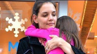 Katie Holmes Carrying Suri Cruise in New York