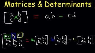 Determinant of 3x3 Matrices 2x2 Matrix Precalculus Video Tutorial