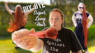 How I Dye My SUPER LONG HAIR At Home