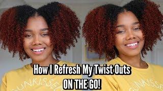 TUTORIAL  How I Refresh My Twist Out ON THE GO