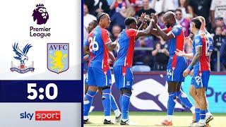 Hattrick Mateta unaufhaltbar  Crystal Palace - Aston Villa  Highlights Premier League 202324