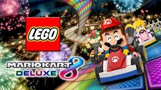 LEGO vs Mario kart 8 deluxe nintendo switch game Mario Bowser kart comparison