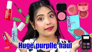 Huge Purplle Haul swiss beauty craze kaja purple goodvibes products